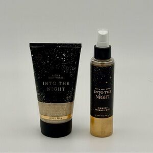 Body & Body Works Into the Night Exfoliating Body Scrub & Diamond Shimmer Spray